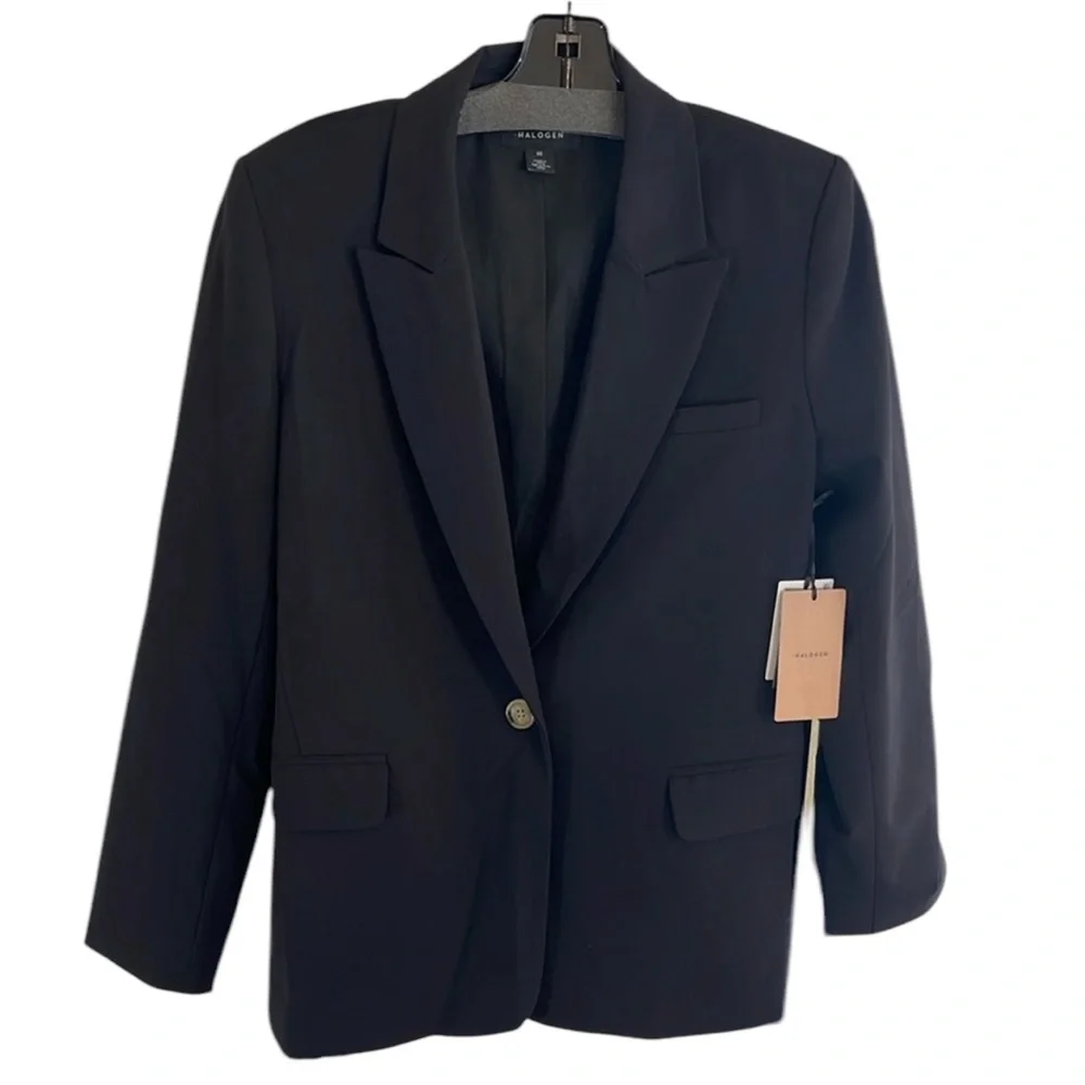 Halogen Black Relaxed Single Button Blazer Size 10
NWT - Picture 13 of 14